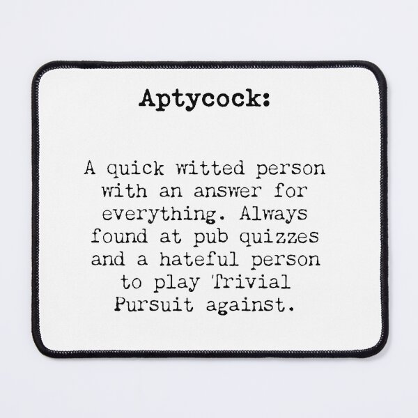 Item preview, Aptycock: A Wordy Alternative from the Great British Archaic Dictionary! designed and sold by Jules Smith.