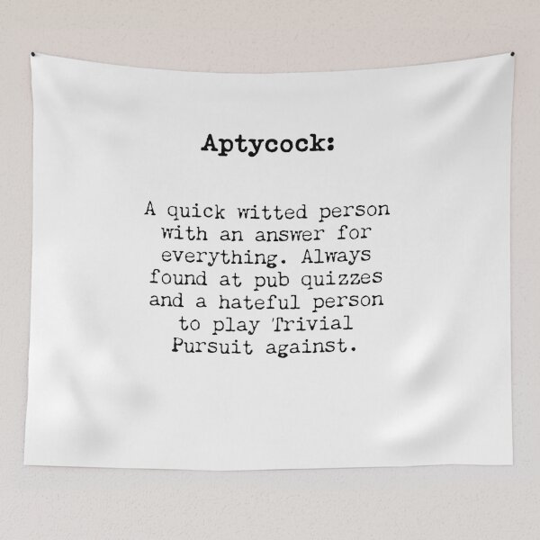 Item preview, Aptycock: A Wordy Alternative from the Great British Archaic Dictionary! designed and sold by Jules Smith.