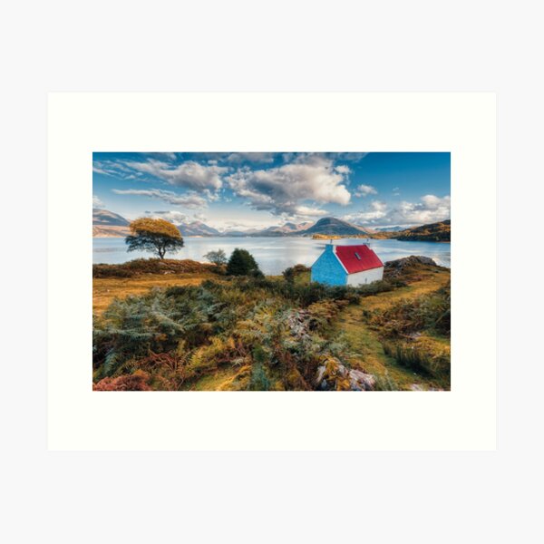 Item preview, Red Roofed Cottage Applecross designed and sold by derekbeattie.