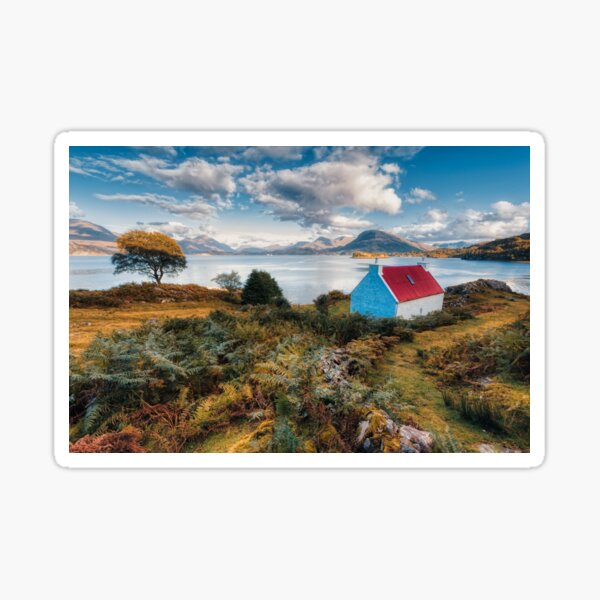 Item preview, Red Roofed Cottage Applecross designed and sold by derekbeattie.