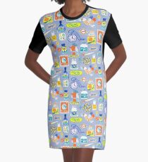 Stationary Graphic T-Shirt Dress