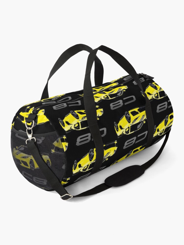 Thumbnail 2 of 3, Duffle Bag, 2021 2022 Corvette C8 Accelerate Yellow  designed and sold by FromThe8Tees.