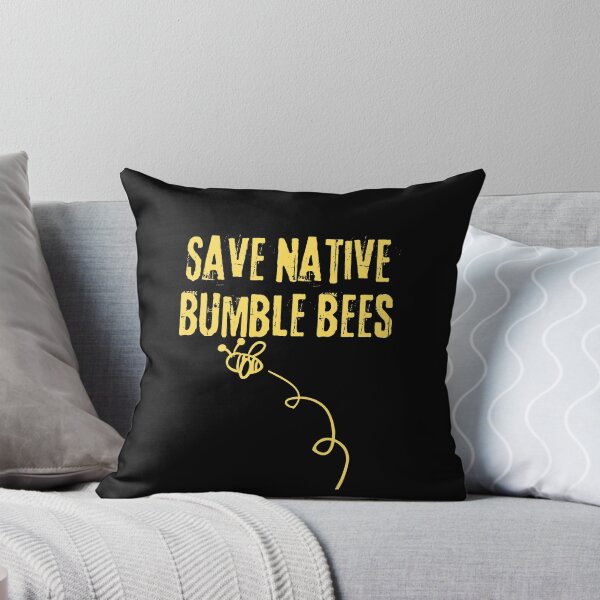 Item preview, Save Native Bumble Bees Grunge Text Design designed and sold by EarthArtDesigns.