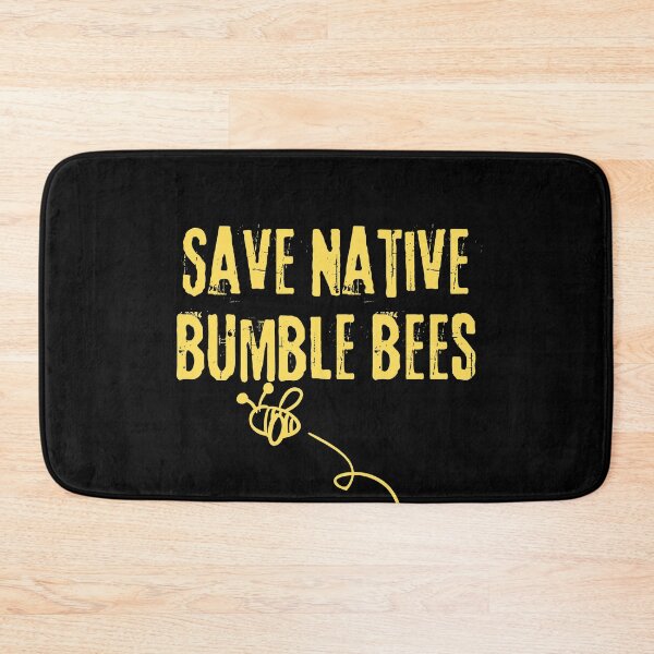 Item preview, Save Native Bumble Bees Grunge Text Design designed and sold by EarthArtDesigns.