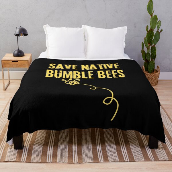 Item preview, Save Native Bumble Bees Grunge Text Design designed and sold by EarthArtDesigns.