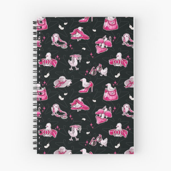 Item preview, Fashion Bird Pattern - Black & Pink designed and sold by JadedSketch.