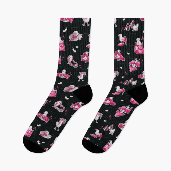 Item preview, Fashion Bird Pattern - Black & Pink designed and sold by JadedSketch.