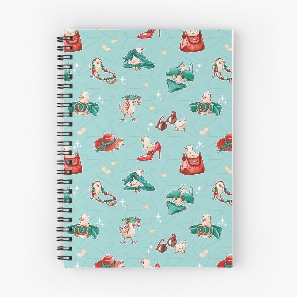 Item preview, Fashion Bird Pattern - Teal & Red designed and sold by JadedSketch.