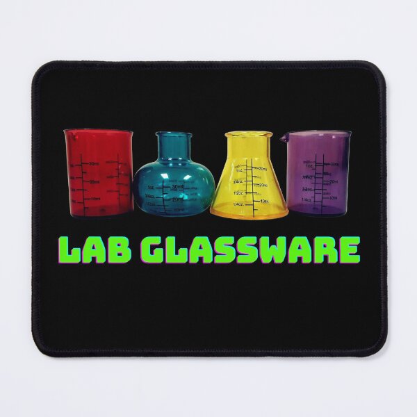 Item preview, Colorful Lab Glassware Beaker and Flask in Black designed and sold by LoloTrends.