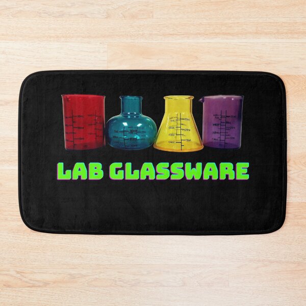 Item preview, Colorful Lab Glassware Beaker and Flask in Black designed and sold by LoloTrends.