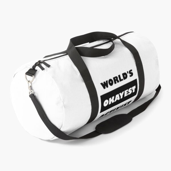 Item preview, Funny World's okayest Activist - block black and white funny activism saying designed and sold by Deegital18.