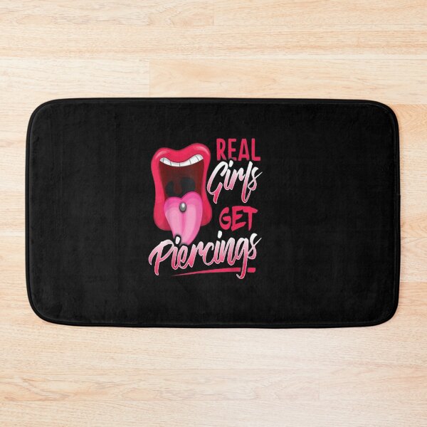 Item preview, Real Girls Get Piercings Mouth Pierced Tongue Lipstick designed and sold by BTGTEES.