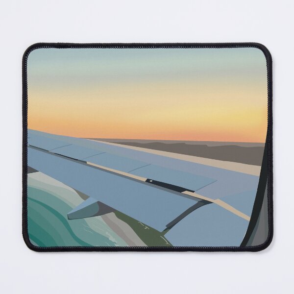 Item preview, Sunset plane window view designed and sold by Hola Ilustra.