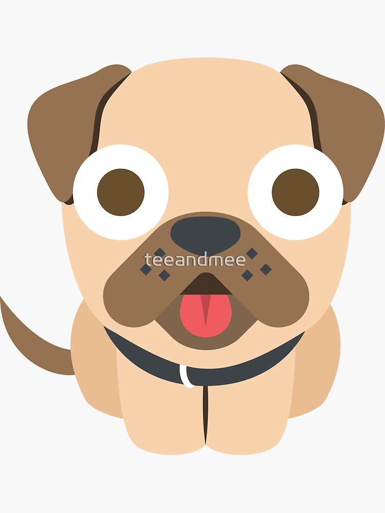  Bulldog Emoji  Shocked and Surprised Look Sticker by 