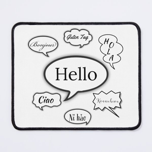 Item preview, Multilingual Hello Bubbles designed and sold by Lisa Thomas.