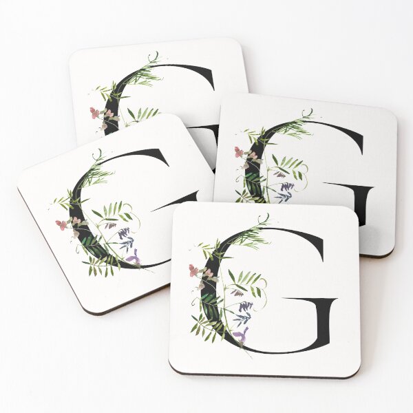 Item preview, Letter G Summer Flowers designed and sold by WildAliceArt.