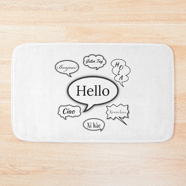 Item preview, Multilingual Hello Bubbles designed and sold by Lisa Thomas.