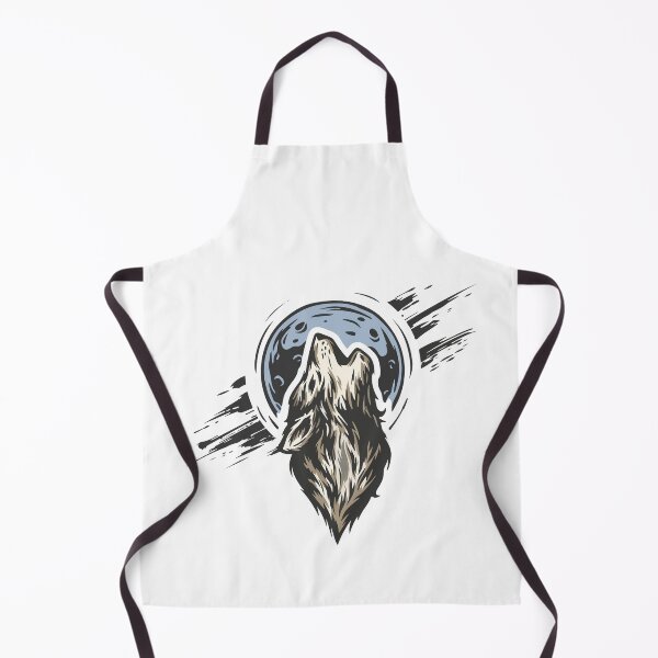 Item preview, wolf howling on the moon designed and sold by mouad naouiri.