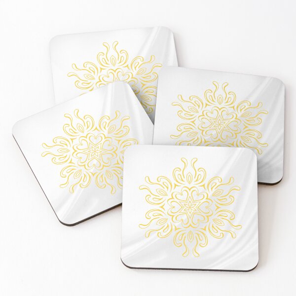 Item preview, Liturgical white/gold ornament, snowflake, star, cross designed and sold by CheekyGrace.