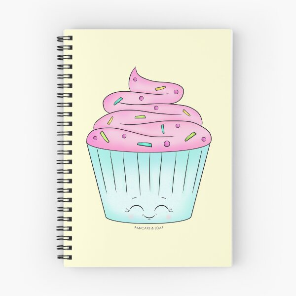 Item preview, Happy Cute Pink and Blue Cupcake designed and sold by PancakeAndLoaf.