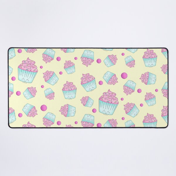 Item preview, Happy Cute Pink and Blue Cupcake designed and sold by PancakeAndLoaf.