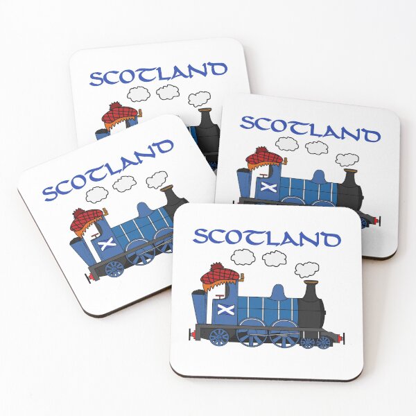 Item preview, Scotland Steam Train Scottish Flag St Andrews Day designed and sold by doodlerob.