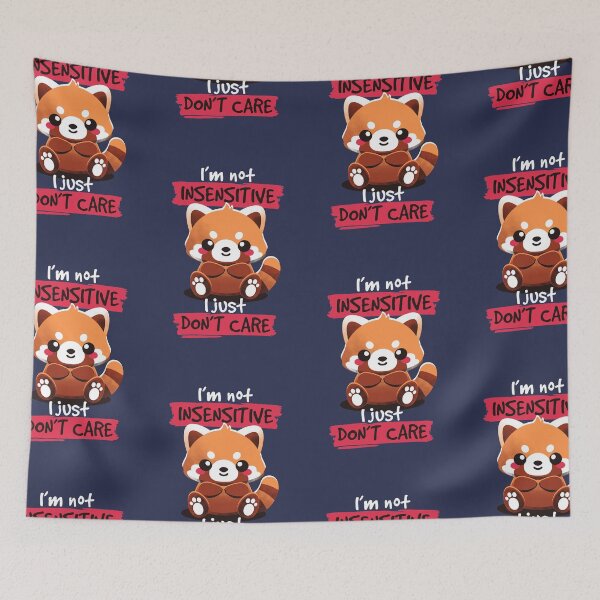 Item preview, Insensitive red panda designed and sold by NemiMakeit.