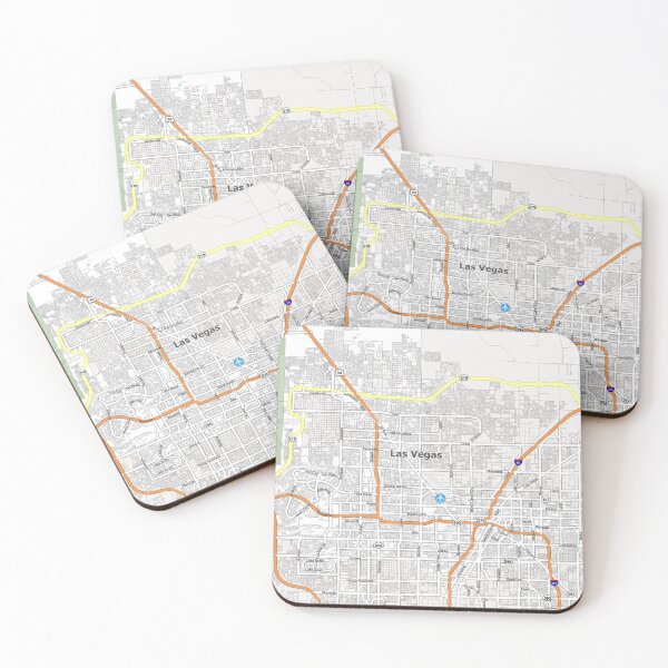 Item preview, Las Vegas city map Art Slots Gambling Blackjack Craps Cards designed and sold by Midwest-Goods.