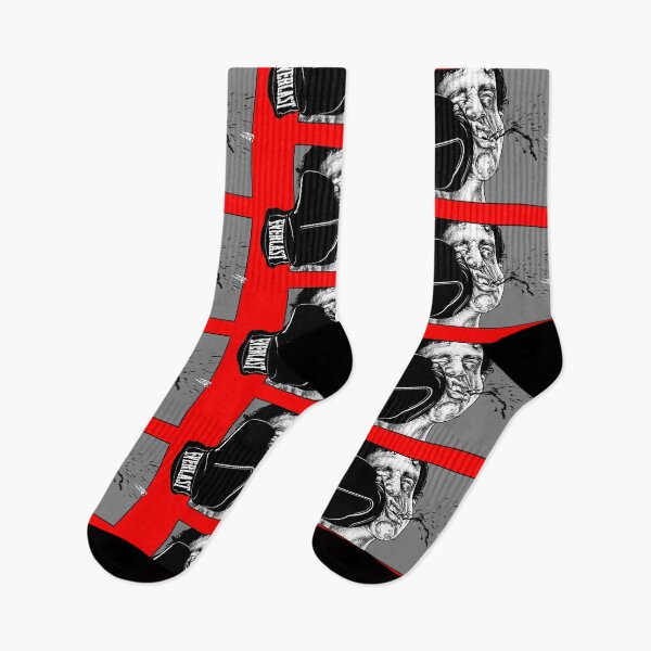 Item preview, Collide- knock out punch (monochromatic illustration on red) designed and sold by Anicatattoos.