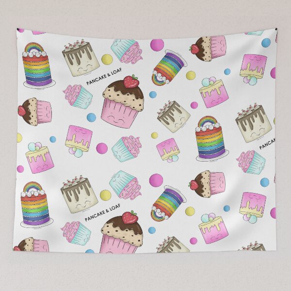 Item preview, Happy Cakes Pattern designed and sold by PancakeAndLoaf.