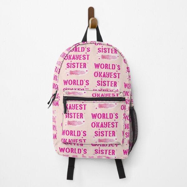 Item preview, World's Okayest Sister (in pink) designed and sold by ibijin.