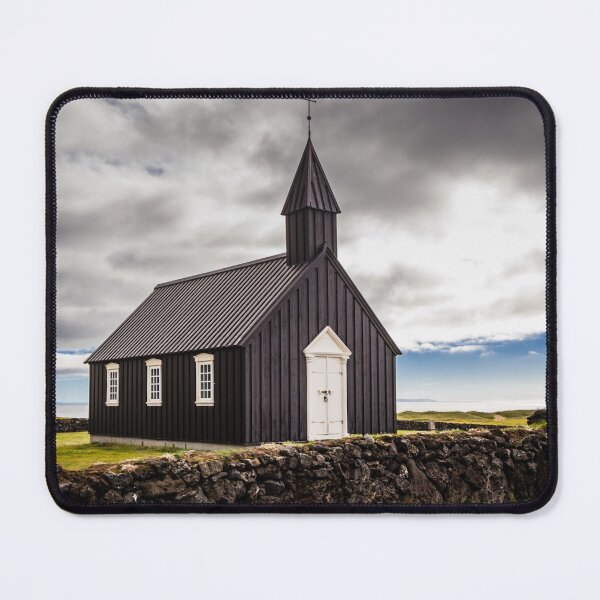 Item preview, The Black Church of Budir, Iceland designed and sold by Lyl Dil Creations.