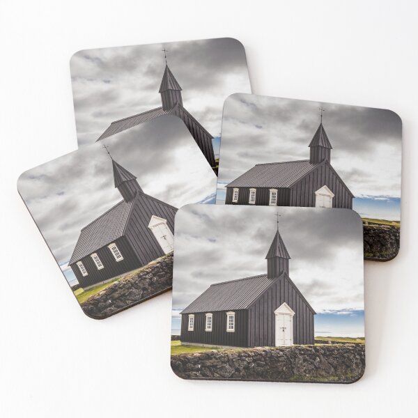 Item preview, The Black Church of Budir, Iceland designed and sold by Lyl Dil Creations.