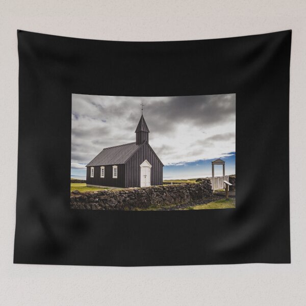 Item preview, The Black Church of Budir, Iceland designed and sold by Lyl Dil Creations.