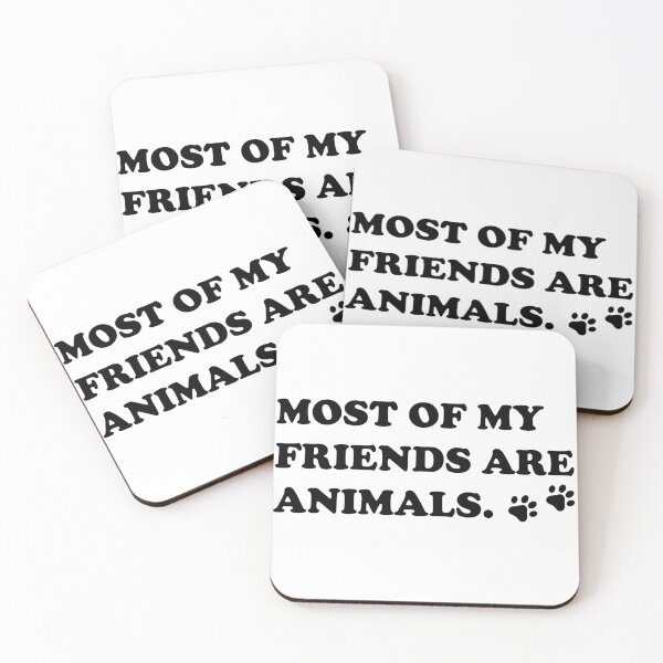 Item preview, Most of My Friends are Animals Paws Cats Dogs designed and sold by CJC Designs.