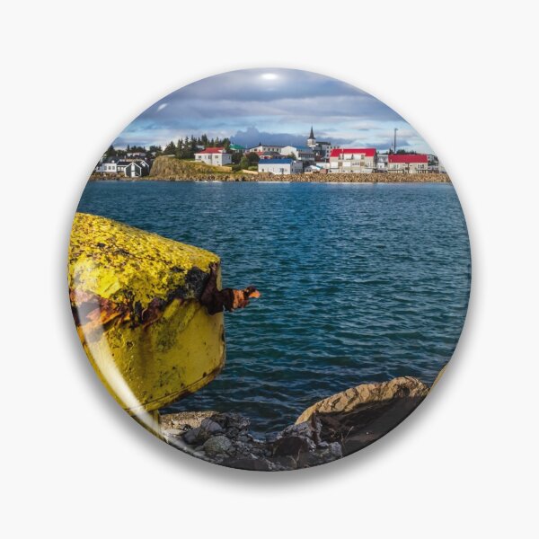 Item preview, View over Borgarnes from Brakarey, Iceland designed and sold by Lyl Dil Creations.