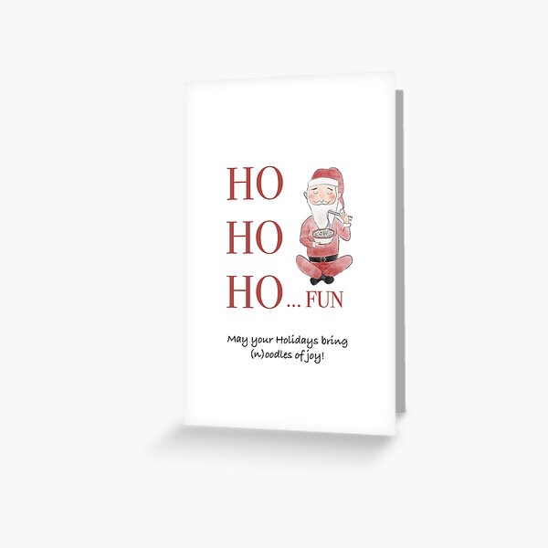 "Ho Ho Ho Fun" Greeting Card for Sale by Cards by Introverts