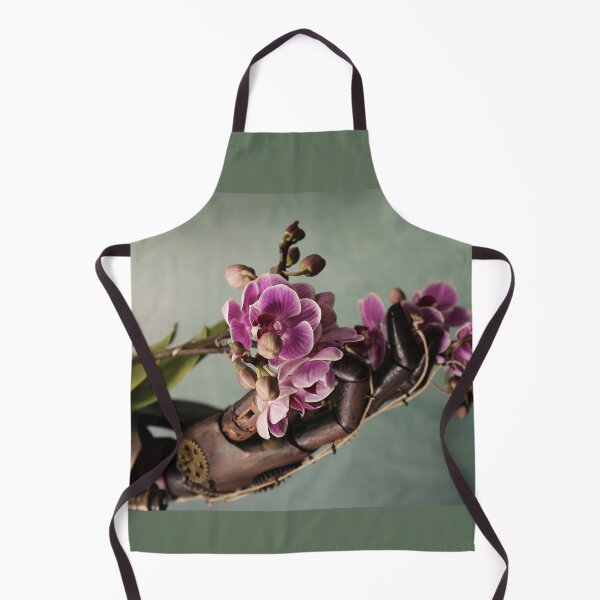 Item preview, Orchid flower fed by Steampunk robot hand designed and sold by Cinzia Murgia.