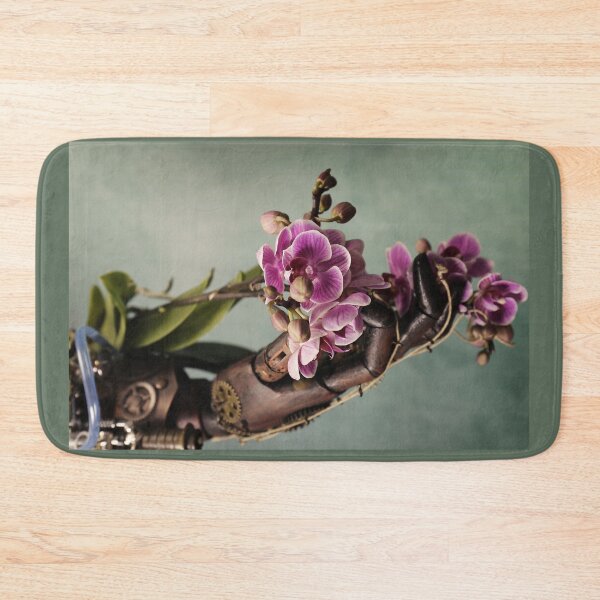 Item preview, Orchid flower fed by Steampunk robot hand designed and sold by Cinzia Murgia.