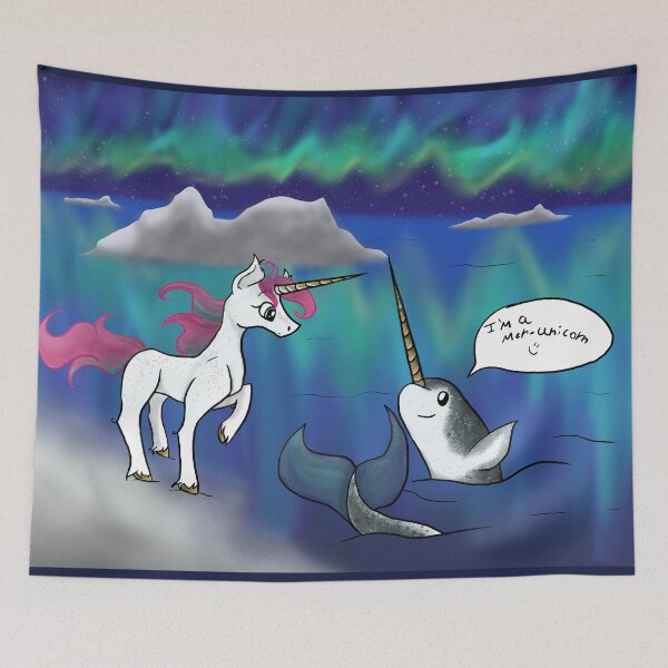 Item preview, Narwhals are Mer-unicorns! designed and sold by BerryShyKittens.