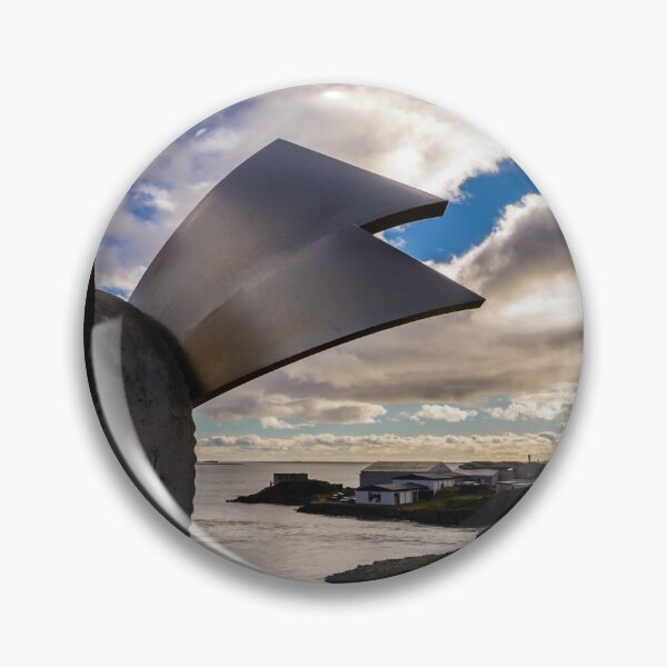 Item preview, Brakin Monument at dusk, Borgarnes, Iceland designed and sold by Lyl Dil Creations.