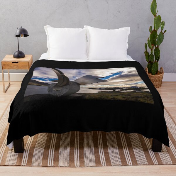 Item preview, Brakin Monument at dusk, Borgarnes, Iceland designed and sold by Lyl Dil Creations.