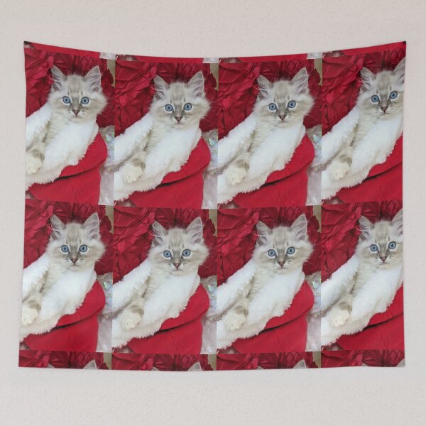 Item preview, Ragdoll kitten Christmas designed and sold by Fluffycat2020.