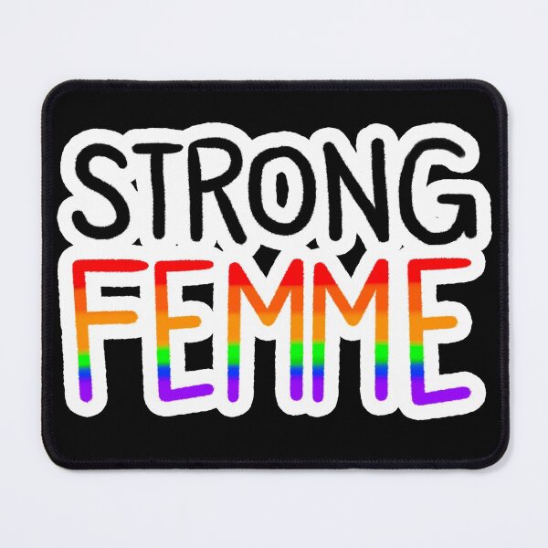 Item preview, Strong Femme Rainbow Pride Flag designed and sold by SpellYouLater.