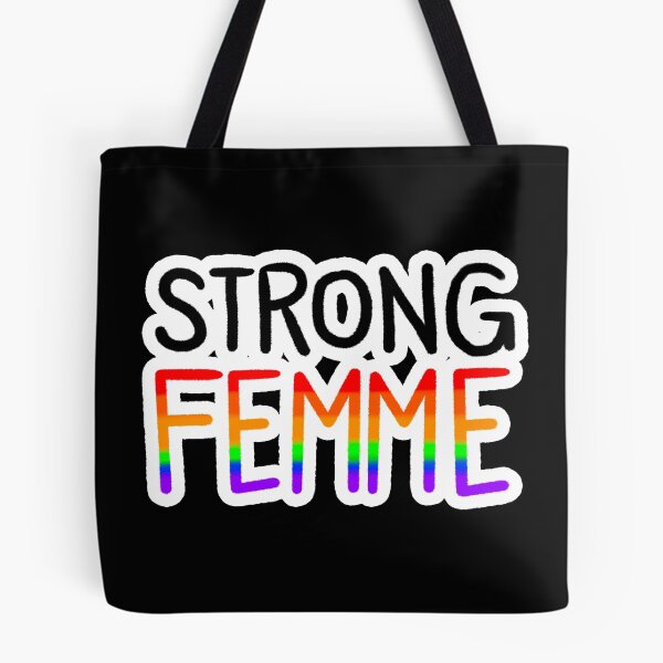 Item preview, Strong Femme Rainbow Pride Flag designed and sold by SpellYouLater.