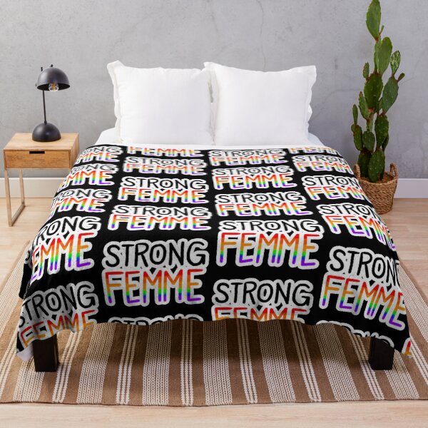 Item preview, Strong Femme Rainbow Pride Flag designed and sold by SpellYouLater.