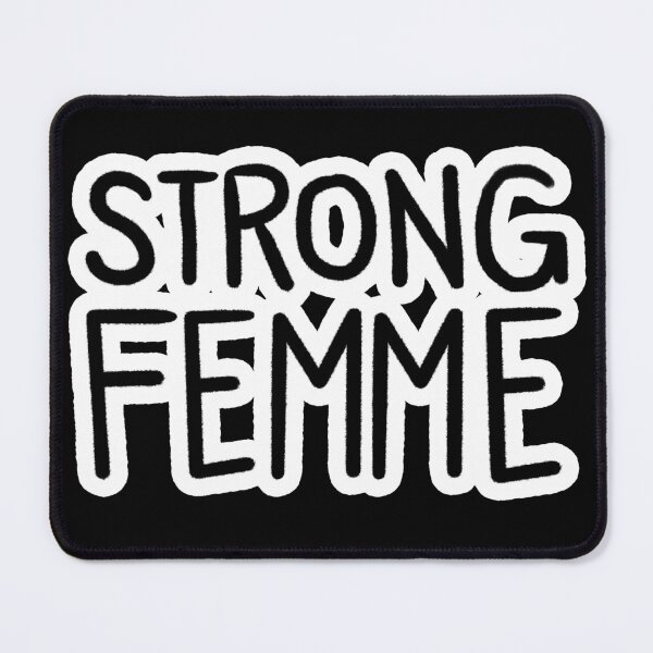 Item preview, Strong Femme in Black and White designed and sold by SpellYouLater.