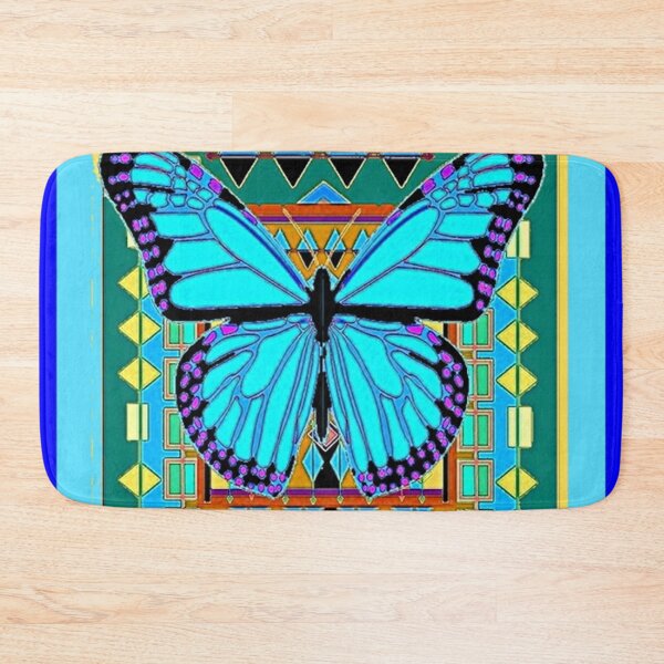 Item preview, BLUE SHADES  MONARCH BUTTERFLY PATTERN  ABSTRACT ART designed and sold by sharlesart.