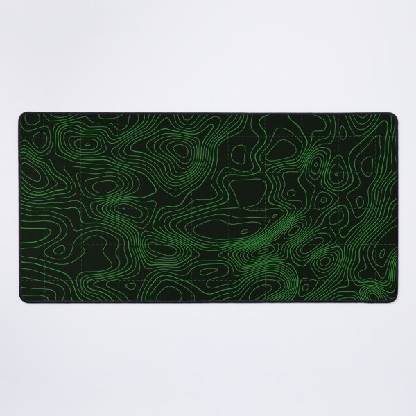 Item preview, Topography 08 - Green Colored Lines designed and sold by gaming-pads.