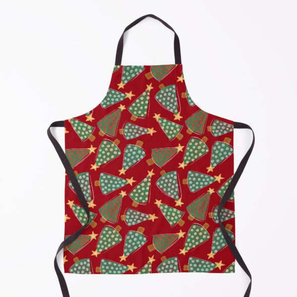 Item preview, Christmas Trees - Red Background designed and sold by karousel.